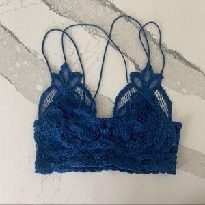 Free People Adella bralette cobalt blue size small